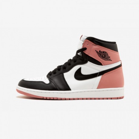 Air Jordan 1 Retro High Og Nrg Rust Pink 861428 101 Nero In 2021