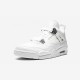 Air Jordan 4 Retro 25th Anniversary 408202 101 Bianca For Sale