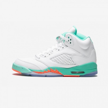 Air Jordan 5 Gs Light Aqua 440892 100 Multicolore Jordan Shoes