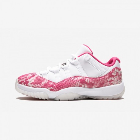 Wmns Air Jordan 11 Retro Low Pink Snakeskin Ah7860 106 Rosa Factory Outlet