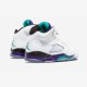 Air Jordan 5 Retro Gs Grape 440888 108 Viola Jordan Shoes