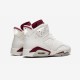 Air Jordan 6 Retro Maroon 384664 116 Rosso On Sale