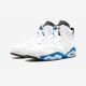 Air Jordan 6 Retro Sport Blue 384664 107 Factory Outlet