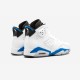 Air Jordan 6 Retro Sport Blue 384664 107 Factory Outlet