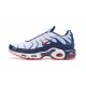 Air Max Plus Tn (M) QS White Blue and Red Sneaker