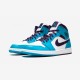 Air Jordan 1 Mid 554724 415 Blu On Sale