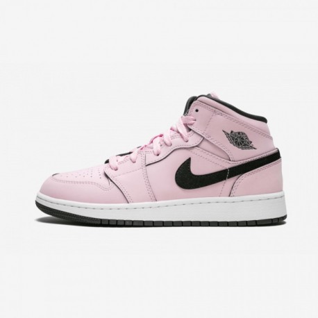 Air Jordan 1 Mid Gs 555112 601 Rosa For Sale