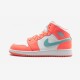 Air Jordan 1 Mid Gs Crimson Pulse 555112 814 Azzurro On Sale