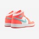 Air Jordan 1 Mid Gs Crimson Pulse 555112 814 Azzurro On Sale