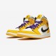 Air Jordan 1 Mid Se Lakers 852542 700 Viola Jordan Shoes