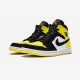 Air Jordan 1 Mid Se Yellow Toe 852542 071 Nero On Sale