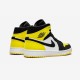 Air Jordan 1 Mid Se Yellow Toe 852542 071 Nero On Sale