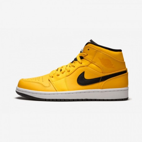 Air Jordan 1 Mid Taxi Yellow 554724 700 Nero Outlet Shop