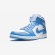 Air Jordan 1 Mid Unc 554724 106 Blu In 2021