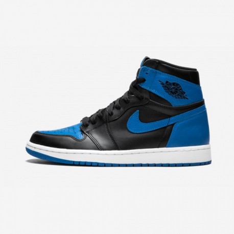 Air Jordan 1 Retro High Og 2017 Royal 555088 007 Nero Shop Online